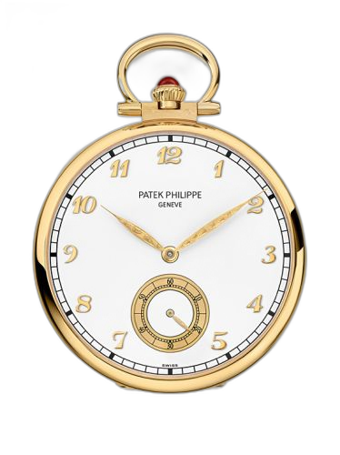 [992/165J] Pocket Watch Lepine Yellow Gold / Geneva Old Town