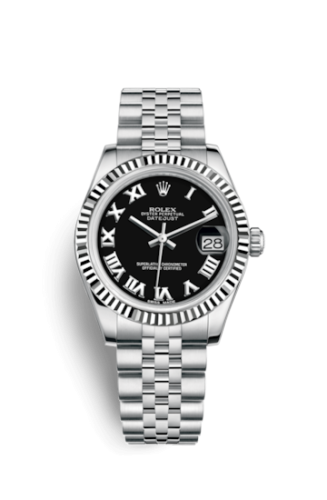 [178274-0079] Datejust 31 Stainless Steel Fluted / Jubilee / Black - Roman