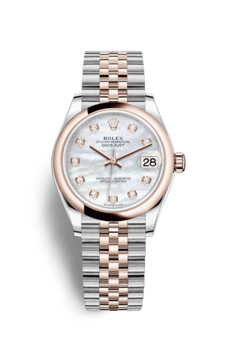 [278241-0026] Datejust 31 Stainless Steel/ Rose Gold / Domed / MOP / Jubilee