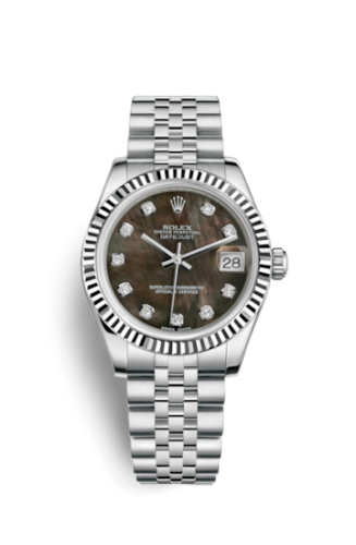 [178274-0046] Datejust 31 Stainless Steel Fluted / Jubilee / Black MOP