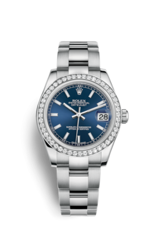 [178384-0057] Datejust 31 Stainless Steel Diamond / Oyster / Blue