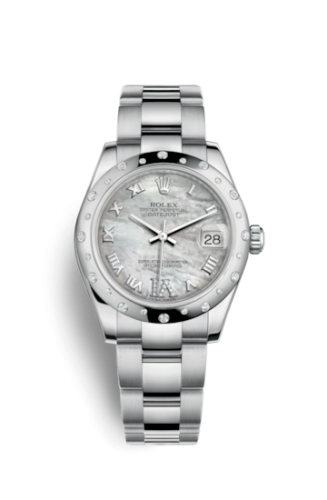 [178344-0024] Datejust 31 Stainless Steel Domed Diamond / Oyster / MOP - Roman