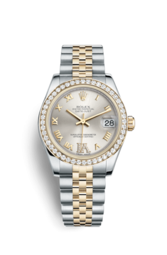 [178383-0007] Datejust 31 Rolesor Yellow Diamond / Jubilee / Silver Roman