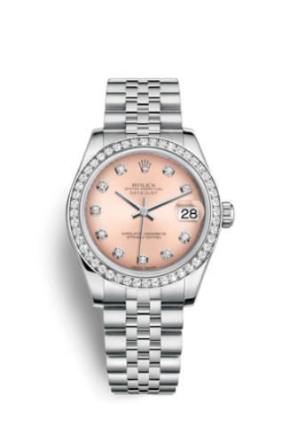 [178384-0045] Datejust 31 Stainless Steel Diamond / Jubilee / Pink - Diamond