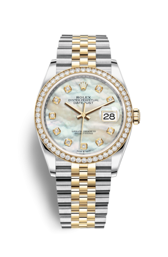 [126283RBR-0009] Datejust 36 Stainless Steel / Yellow Gold / Diamond / MOP Diamond / Jubilee