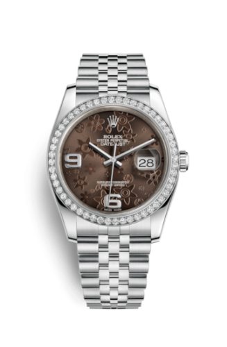 [116244-0003] Datejust 36 Stainless Steel Diamond / Jubilee/ Bronze Floral