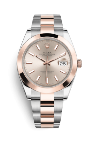 [126301-0009] Datejust 41 Rolesor Everose Smooth / Oyster / Sundust