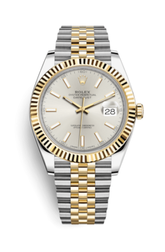 [126333-0002] Datejust 41 Rolesor Yellow Fluted / Jubilee / Silver