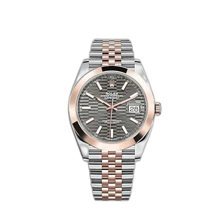 [126301-0020] Datejust 41 Rolesor Everose - Smooth / Jubilee / Slate - Fluted