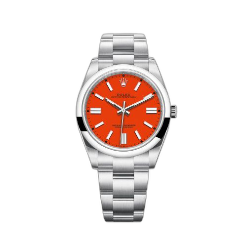 [124300-0007 (aka: M124300-0007)] Oyster Perpetual 41 Stainless Steel / Red