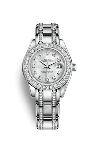 [80299-0010] Datejust Pearlmaster 29 White Gold Diamond / MOP Diamond