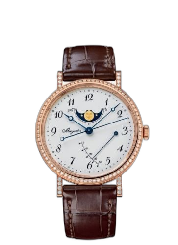 [8788BR/29/986/DD00] Classique 8788 Moonphase Rose Gold / Grand Feu Enamel