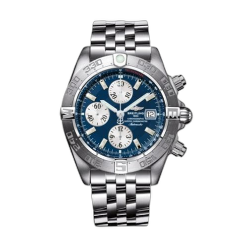 [A1336410/C645/379A] Galactic Chronograph II Stainless Steel / Blue