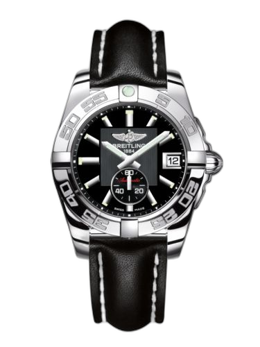 [A3733012/BA33/414X/A16BA.1] Galactic 36 Automatic Stainless Steel / Volcano Black / Calf