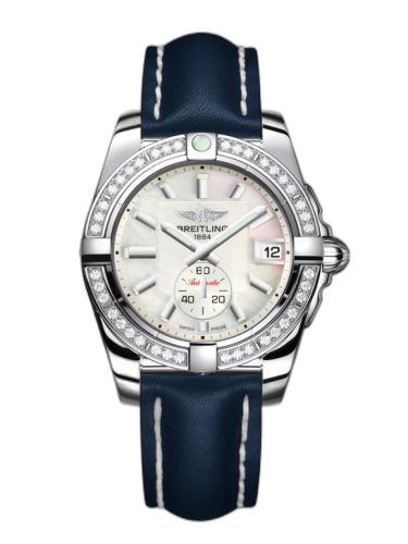 [A3733053/A716/194X/A16BA.1] Galactic 36 Automatic Stainless Steel / Diamond / Pearl / Calf