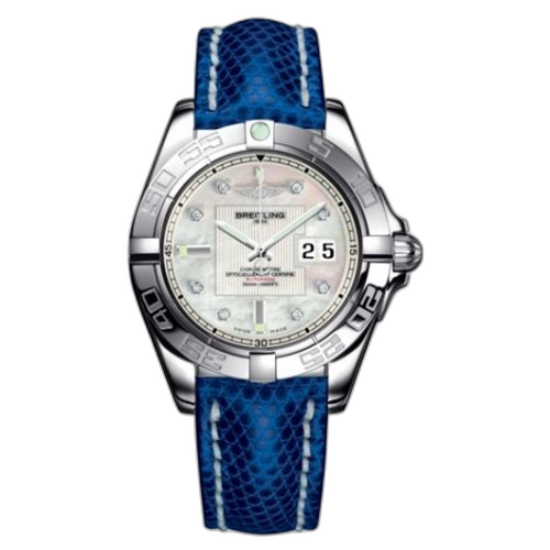 [A49350L2.A702.143Z] Galactic 41 Stainless Steel / Pearl Diamond /Teju