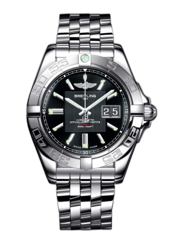 [A49350L2.BA07.366A] Galactic 41 Stainless Steel / Trophy Black / Bracelet