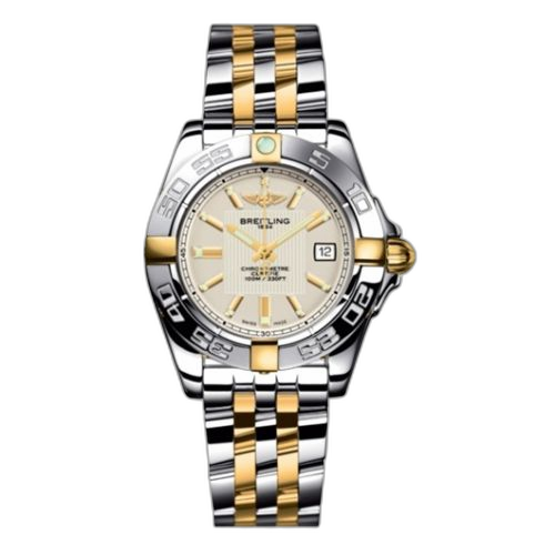 [B71356L2.G703.367D] Galactic 32 Two Tone Silver / Two Tone Bracelet