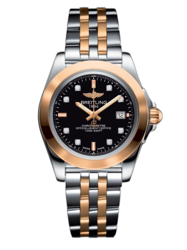 [C7133012/BF64/792C] Galactic 32 Sleek Edition Stainless Steel / Rose Gold / Trophy Black Diamond / Bracelet