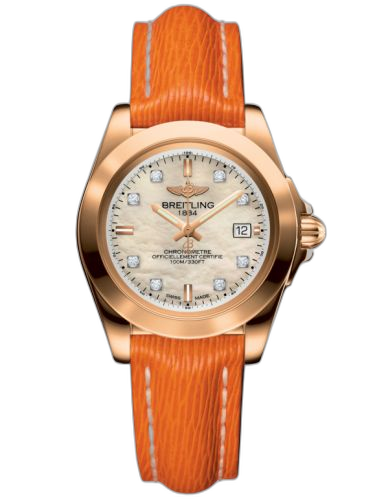 [H7133012.A803.212X] Galactic 32 Sleek Edition Rose Gold / Pearl Diamond / Sahara