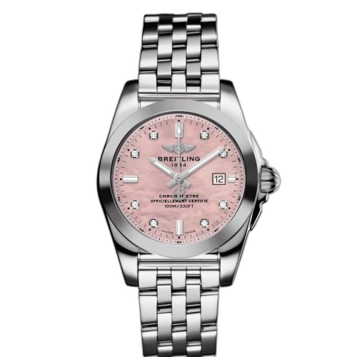 [W7234812/K532/791A] Galactic 29 Stainless Steel / Pink MOP / Japan Special Edition