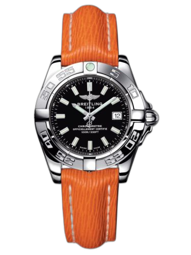 [A71356L2.BE76.212X] Galactic 32 Stainless Steel / Onyx Black / Sahara