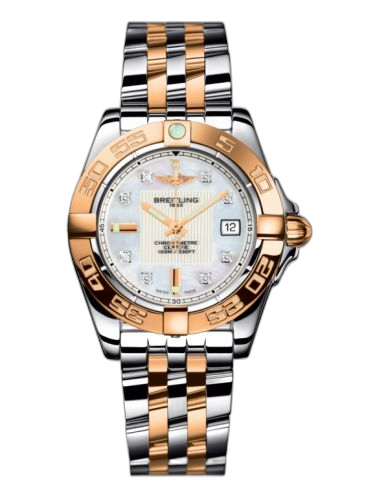 [C71356L2.A712.367C] Galactic 32 Stainless Steel / Rose Gold / Pearl Diamond / Bracelet