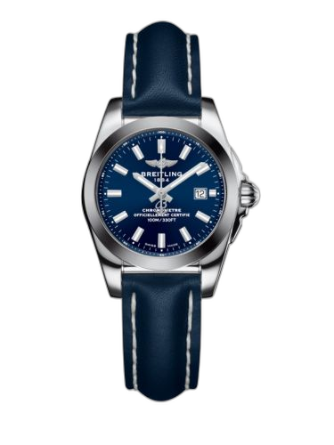 [W7234812/C948/486X/A12BA.1] Galactic 29 Stainless Steel / Horizon Blue / Calf