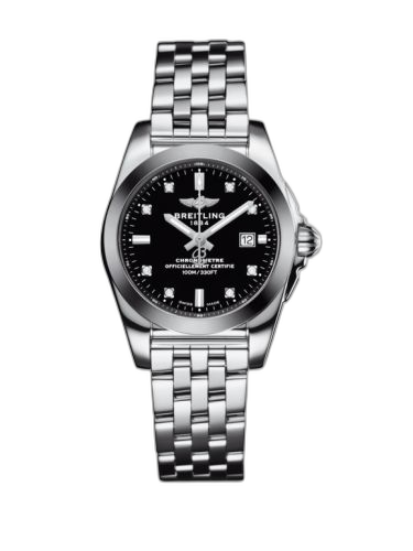 [W72348121B1A1 (aka: W7234812/BE50/791A)] Galactic 29 Stainless Steel / Trophy Black Diamond / Bracelet