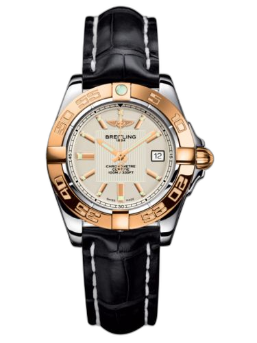 [C71356L2.G704.777P] Galactic 32 Stainless Steel / Rose Gold / Sierra Silver / Croco