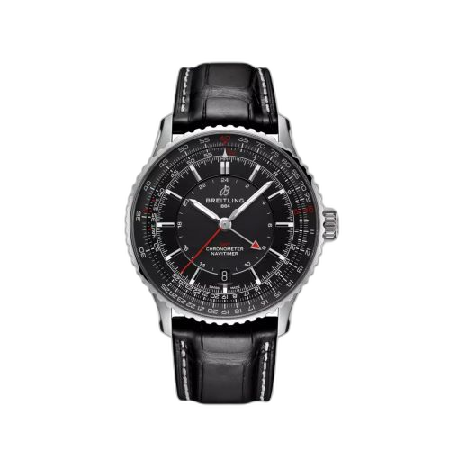 [A32310251B1P1] Navitimer GMT 41 Automatic Stainless Steel / Black