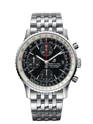 [A13324121B1A1 (aka: A1332412.BG74.451A)] Navitimer 1 Chronograph 41 Stainless Steel / Black / Bracelet