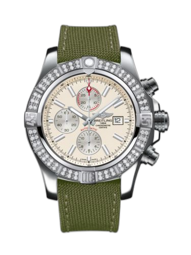 [A1337153/G779/105W/A20BA.1] Super Avenger II Stainless Steel / Diamond / Stratus Silver / Military / Pin