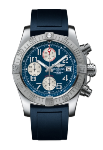 [A1338111.C870.145S] Avenger II Stainless Steel / Mariner Blue / Rubber