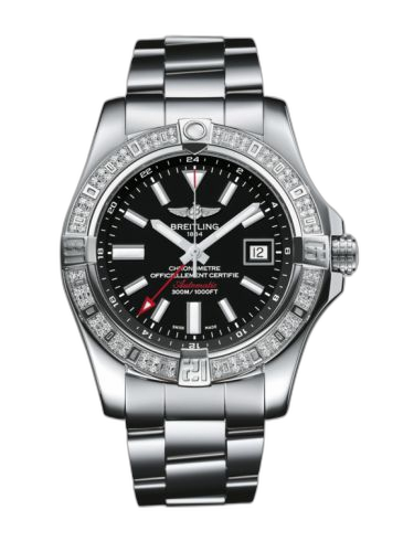 [A3239053.BC35.170A] Avenger II GMT Stainless Steel / Diamond / Volcano Black / Bracelet