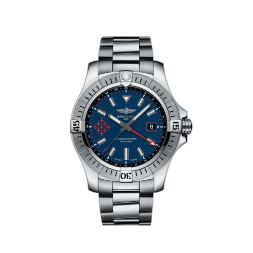 [A323951A1C1A1] Avenger Automatic GMT 45 Stainless Steel / Red Arrows