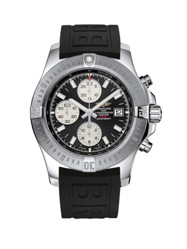 [A1338811/BD83/153S/A20D.2] Colt Chronograph Automatic Stainless Steel / Volcano Black / Rubber / Folding