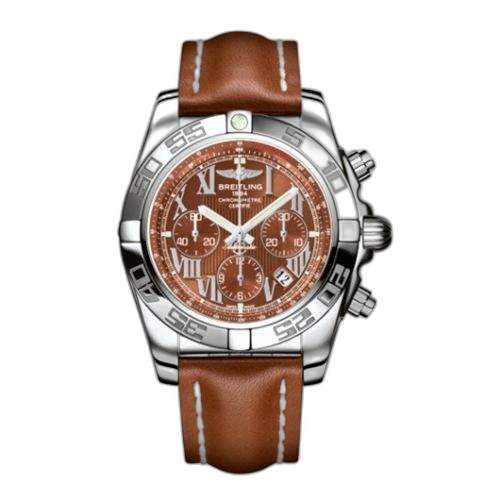 [AB011012.Q566.433X] Chronomat 44 Stainless Steel / Amber / Calf
