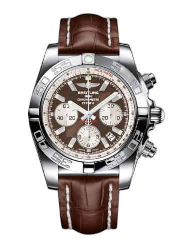 [AB011012.Q575.739P] Chronomat 44 Stainless Steel / Metallica Brown / Croco
