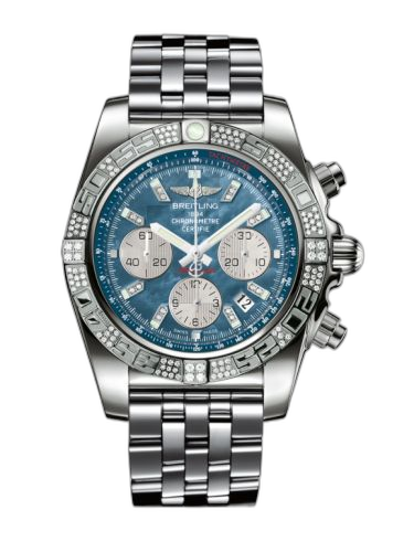 [JB0110AE.BC54.375J] Chronomat 44 White Gold / Diamond / Black Pearl Diamond / Bracelet