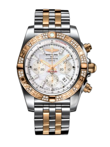 [CB0110AA.A698.375C] Chronomat 44 Stainless Steel / Rose Gold / Diamond / Pearl Diamond / Bracelet