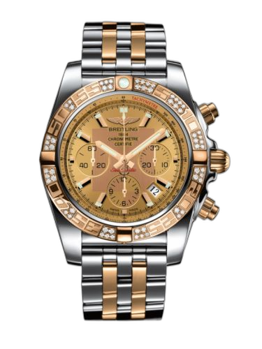 [CB0110AA.H548.375C] Chronomat 44 Stainless Steel / Rose Gold / Golden Sun Diamond / Bracelet