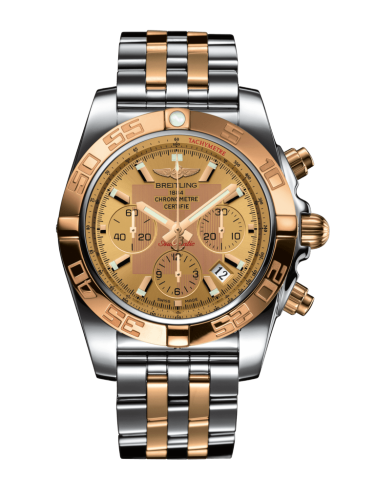 [CB0110121H1C1 (aka: CB011012/H548/388C)] Chronomat 44 Stainless Steel / Rose Gold / Golden Sun / Bracelet