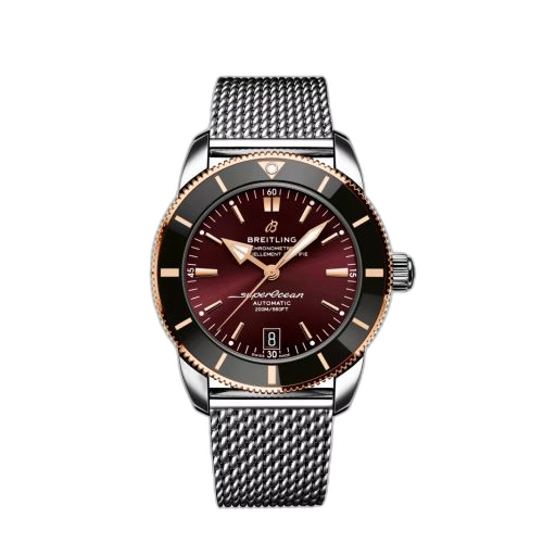 [UB20105A1K1A1] Superocean Heritage II B20 Automatic 42 Stainless Steel - Red Gold / Lucerne Edition