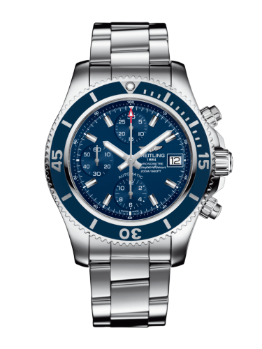 [A13311D11C1A1 (aka: A13311D1/C971/161A)] Superocean Chronograph 42 Stainless Steel / Blue / Bracelet
