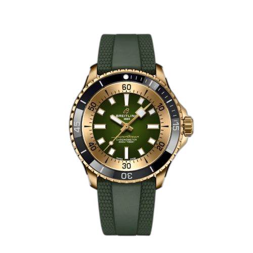 [N17375201L1S1] SuperOcean Automatic 42 Bronze / Green / Rubber