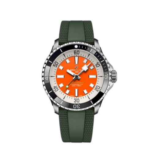 [A173751A1O1S1] SuperOcean Automatic 42 Stainless Steel / Orange / Kelly Slater