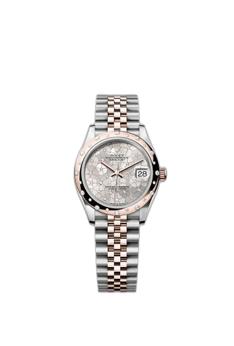 [278341RBR-0032 (aka: m278341rbr-0032)] Datejust 31 Stainless Steel/ Rose Gold / Domed - Diamond / Silver - Floral / Jubilee