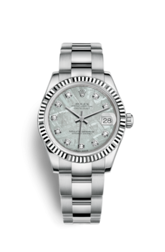 [178274-0059] Datejust 31 Stainless Steel Fluted / Oyster / Meteorite