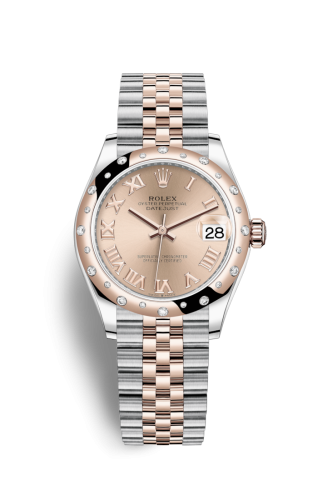 [278341rbr-0006] Datejust 31 Stainless Steel/ Rose Gold / Domed - Diamond / Rose - Roman / Jubilee